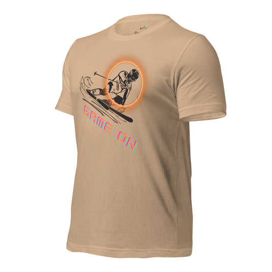Skiing Game-On Unisex T-Shirt