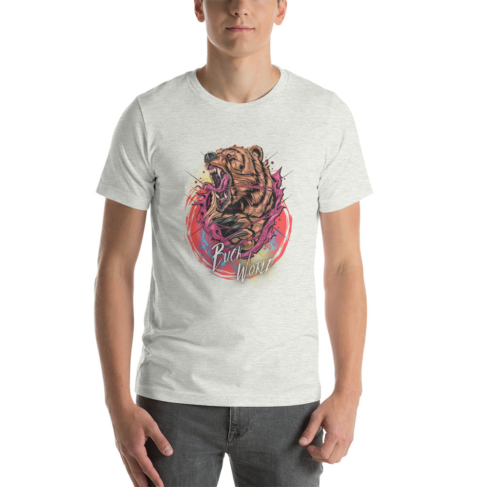 Hunting Buck World Bear Unisex T-Shirt