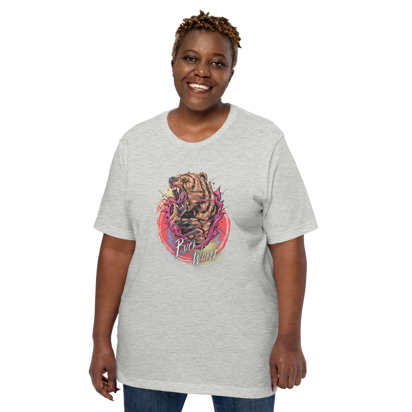 Hunting Buck World Bear Unisex T-Shirt