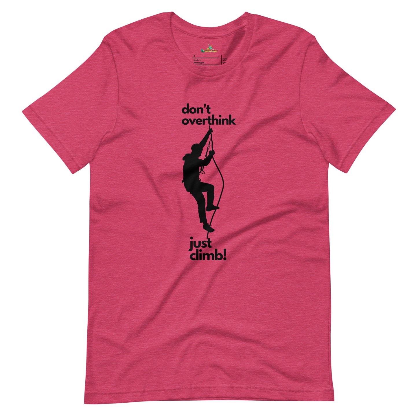 Climbing Don't Overthink Unisex T-Shirt