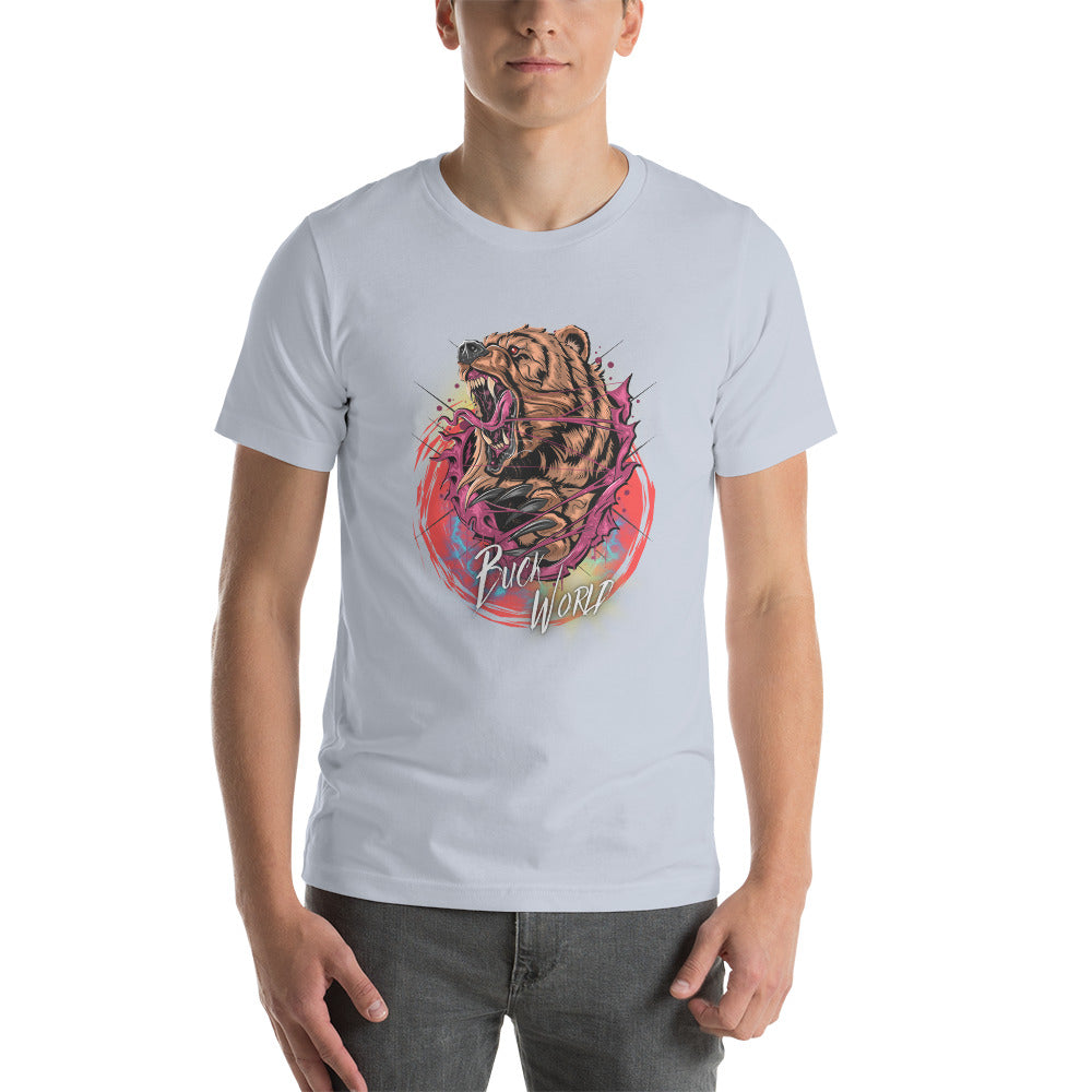 Hunting Buck World Bear Unisex T-Shirt