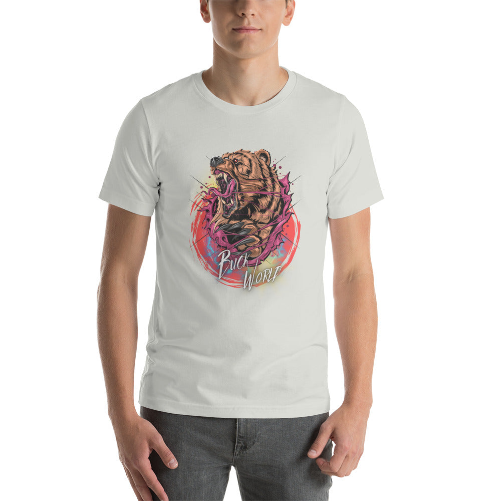 Hunting Buck World Bear Unisex T-Shirt