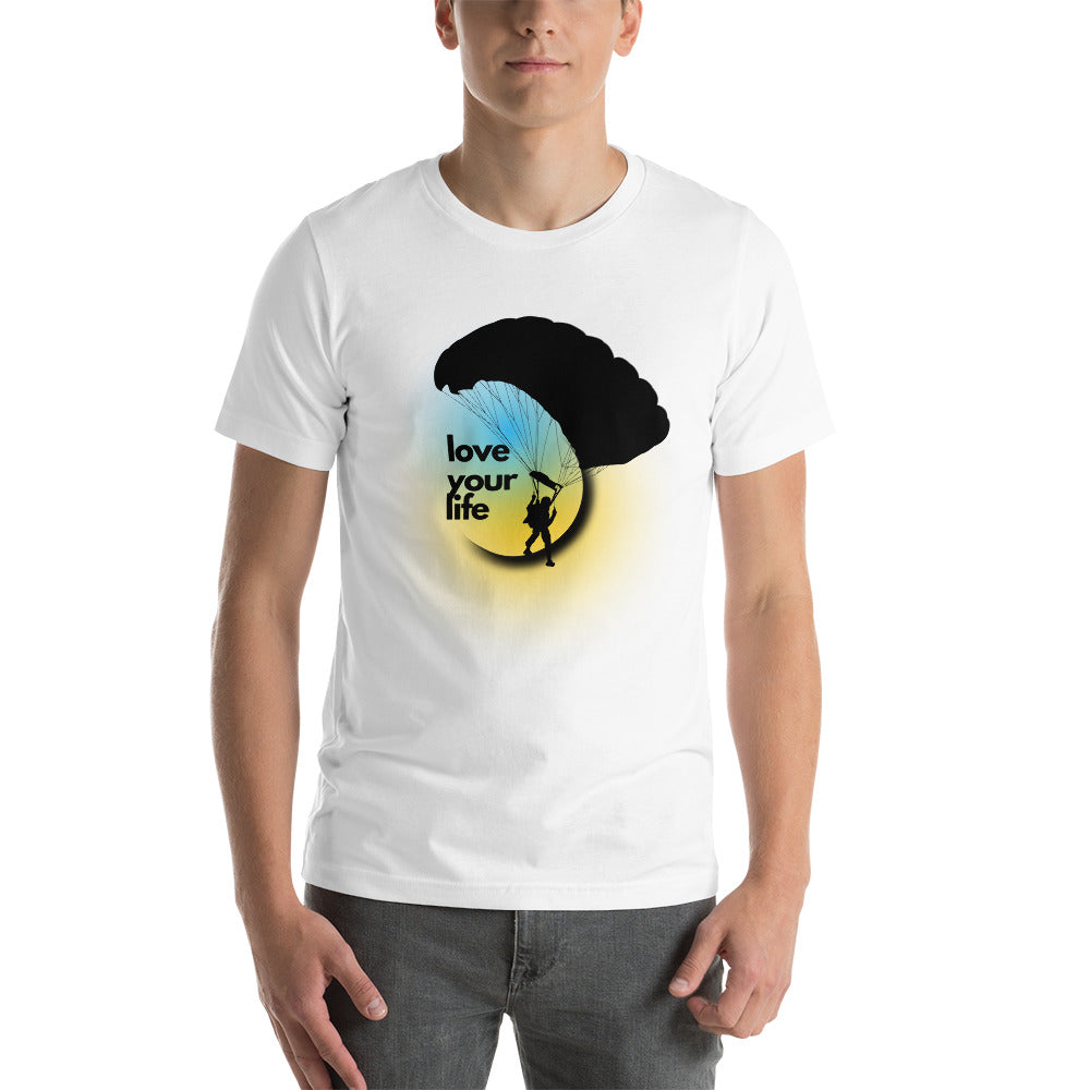 Parachuting Love Your Life Unisex T-Shirt