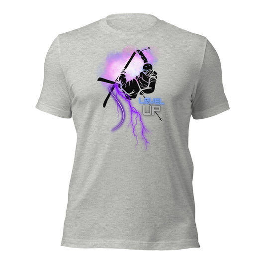 Skiing Level-Up Unisex T-Shirt