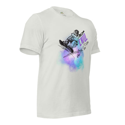 Skiing Chill Out Unisex T-Shirt