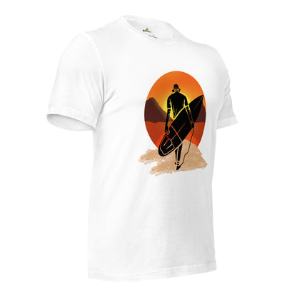 Surfing Sunset Surfer Unisex T-Shirt